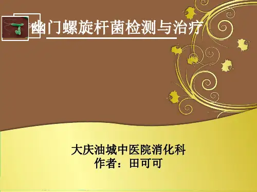 幽门螺旋杆菌检测方法和治疗