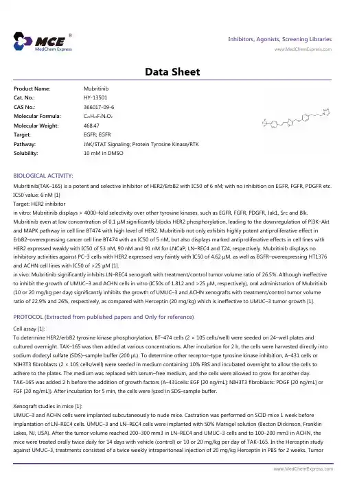 Mubritinib_DataSheet_MedChemExpress