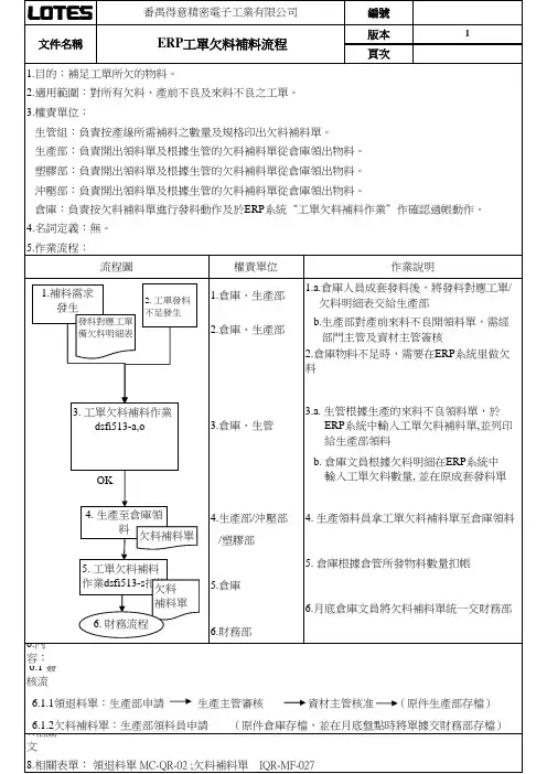 生管ERP作业指导书