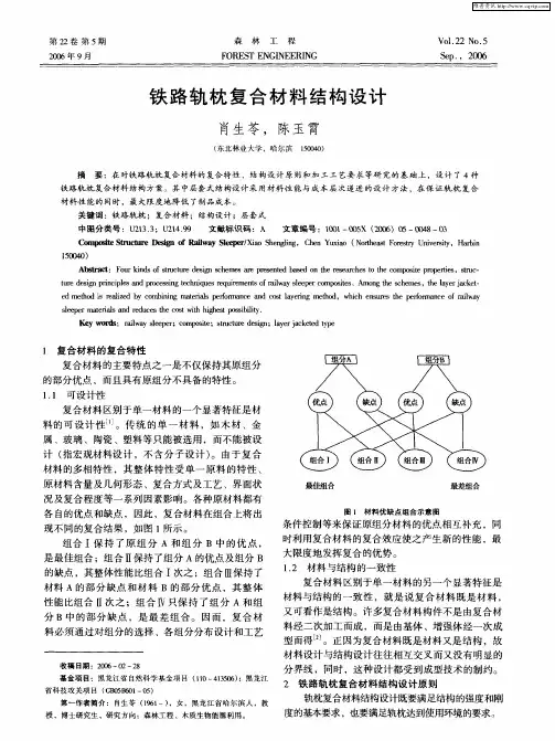 铁路轨枕复合材料结构设计