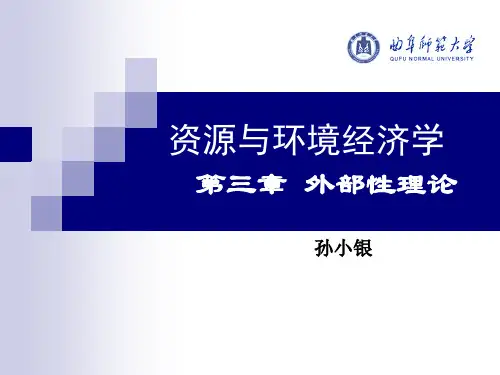 资源与环境经济学第三章外部性