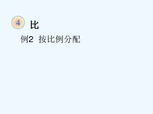 按比例分配