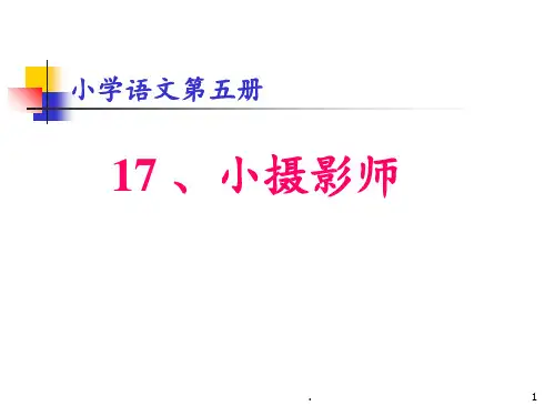 三年级语文小摄影师PPT课件