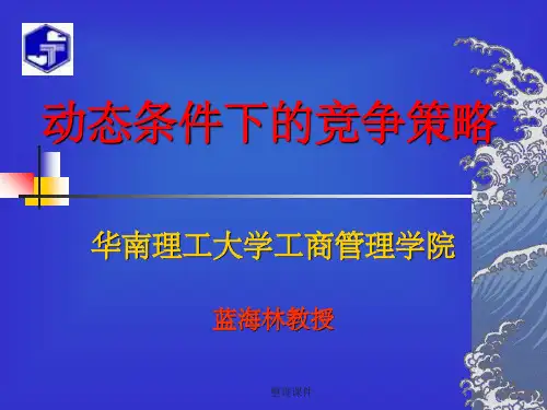 动态条件下的竞争策略(3)