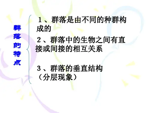 种群和群落PPT课件