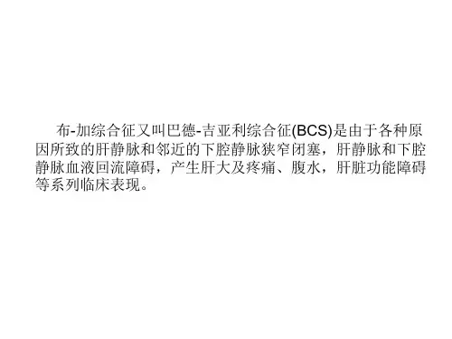 布-加综合征 幻灯片