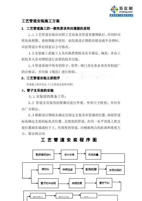 工艺管道安装施工方案 2