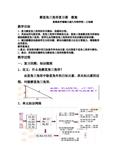 解直角三角形——复习课