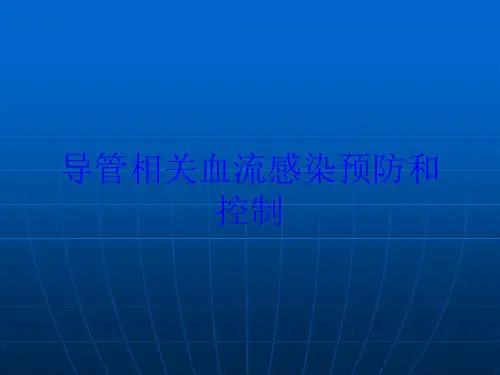 导管相关血流感染预防和控制培训课件