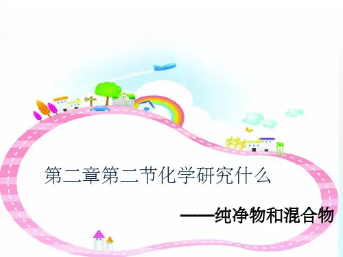 九年级化学第二节纯净物和混合物