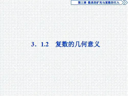 2020年高中数学人教A版选修1-2巩固提升课件：3.1.2 复数的几何意义