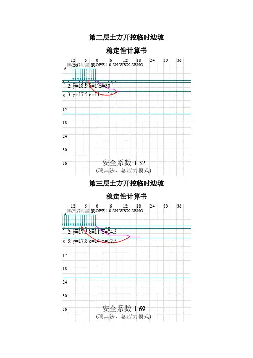 临时边坡稳定性计算