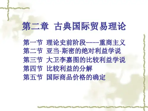 第二章 古典国际贸易理论201201