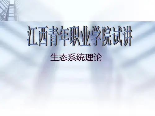 生态系统理论视角试讲课件