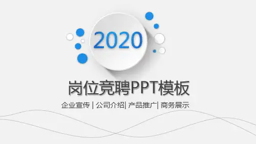 市场部经理竞聘演讲PPT