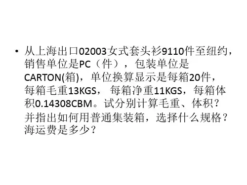 集装箱选择