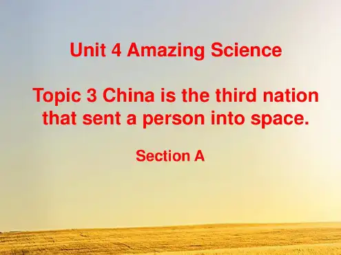 仁爱版九年级英语上册Unit4Topic3课件(共78张)