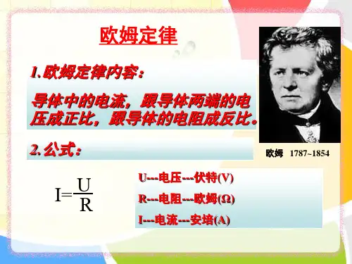  (人教版教材)物理欧姆定律PPT1