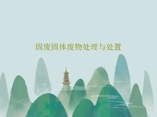 固废固体废物处理与处置47页PPT