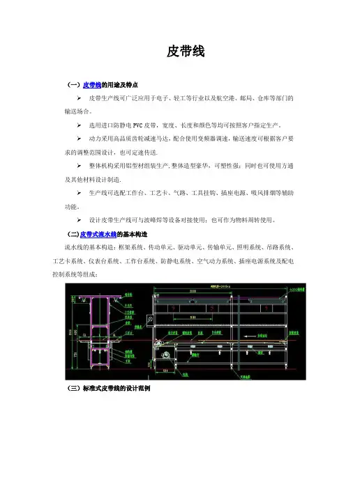 工业自动化流水线的规格及参数【范本模板】