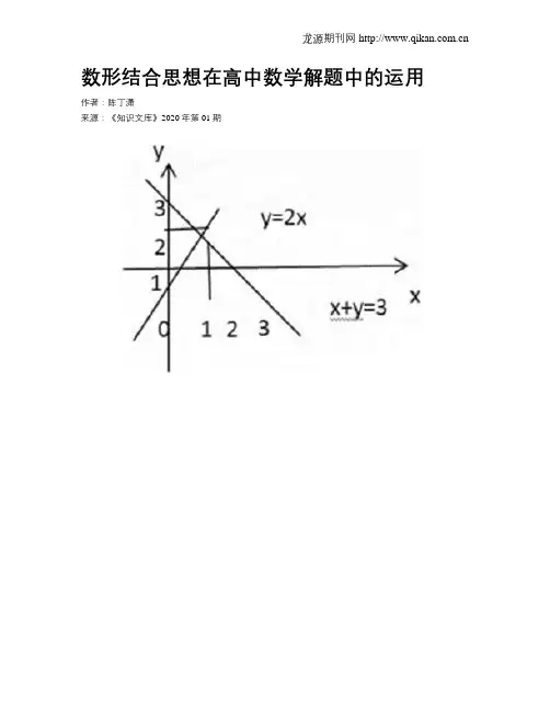 数形结合思想在高中数学解题中的运用