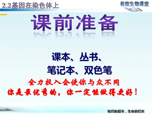 基因在染色体上人教版高中生物必修二教学教学课件