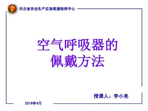 空气呼吸器培训共28页文档