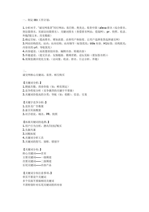 SEO优化方案