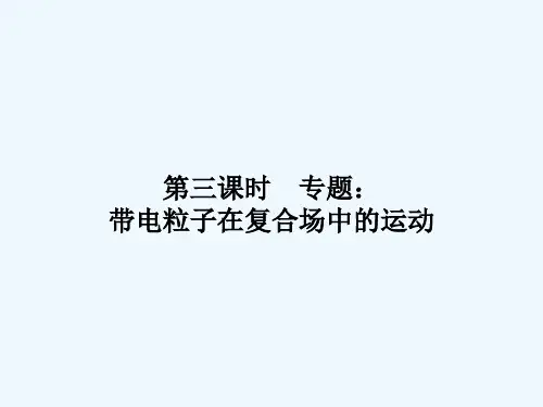 高三物理一轮复习带电粒子在复合场中的运动课件