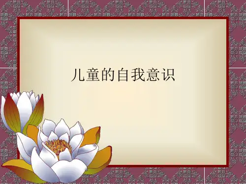 儿童的自我意识PPT课件
