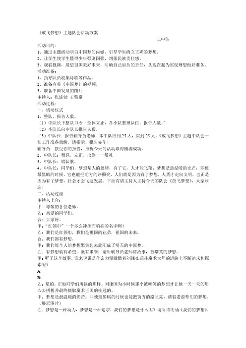 放飞梦想