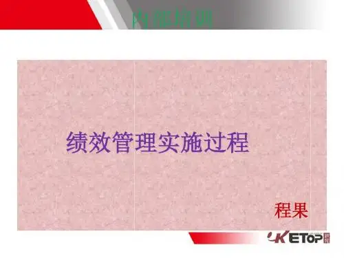 绩效管理培训成果B