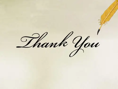 手写Thank You-动态PPT模板