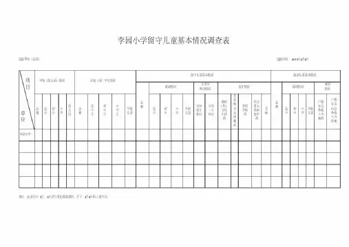 留守儿童基本情况调查表.pdf