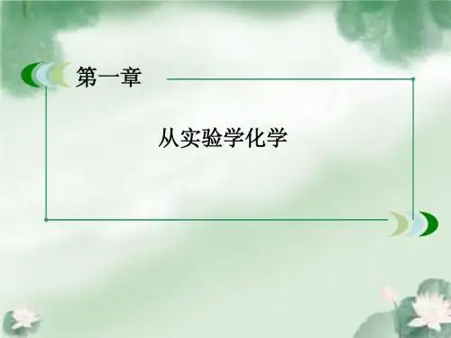 2013-2014学年高中化学人教版必修一精品课件(激情入题+预习探究+名师讲堂) 1-2化学计量在实验中的应用-3