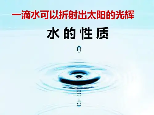 水的性质