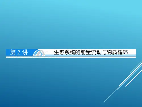 人教版2017年高中生物生态系统的能量流动与物质循环课件