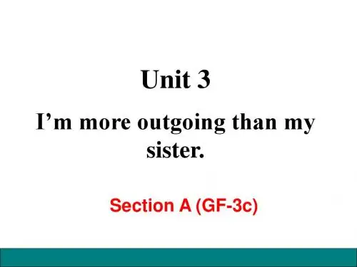 人教版八年级英语上册Unit 3 Section A (GF-3c) 教学课件