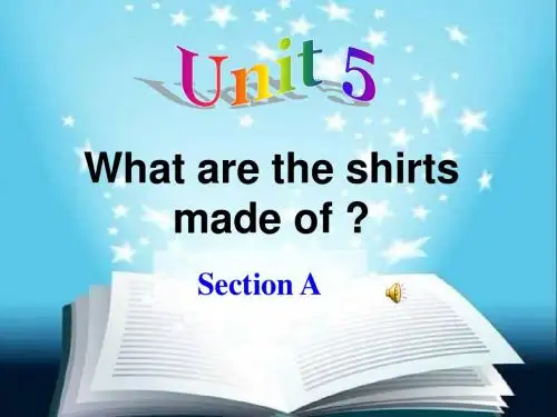 九年级 Unit5-Section A 课件PPT
