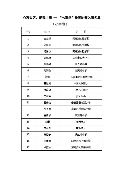 心系灾区、爱我中华