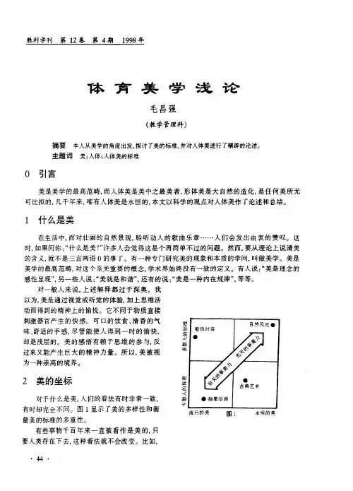 体育美学浅论