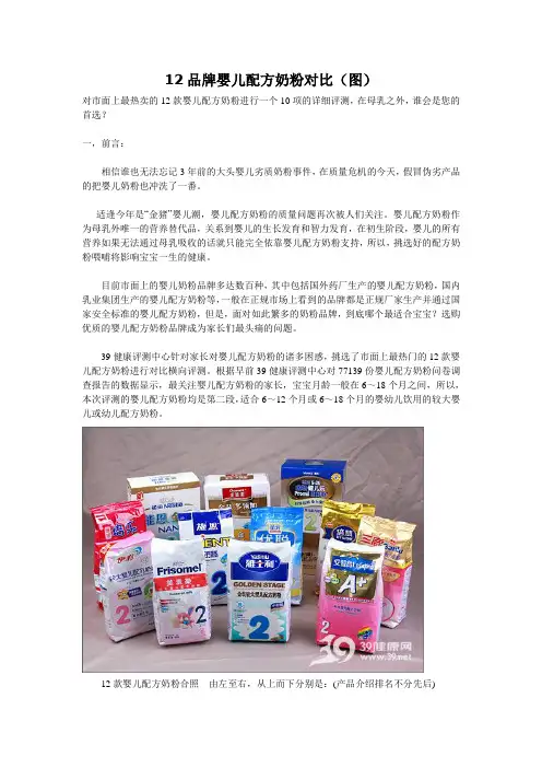 12大品牌婴儿配方奶粉对比(附图)