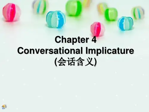 Chapter 7Conversational Implicature