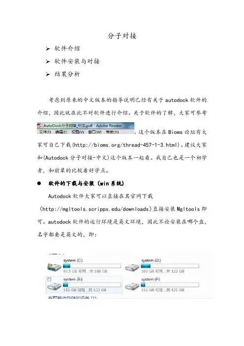 Autodock分子对接中文版
