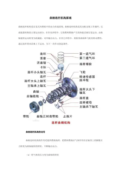 曲柄连杆机构原理