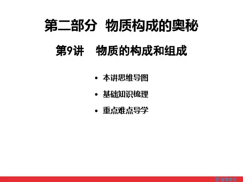第二部分-第9讲物质构成的奥秘课件