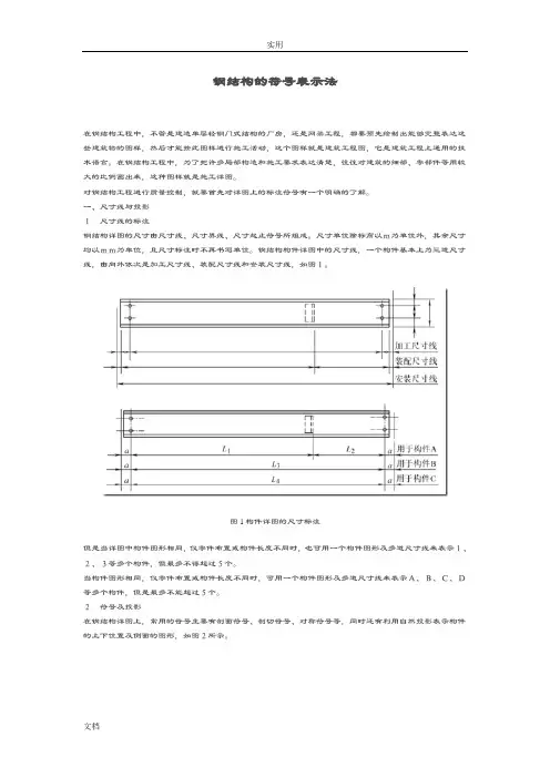 钢结构地符号表示法