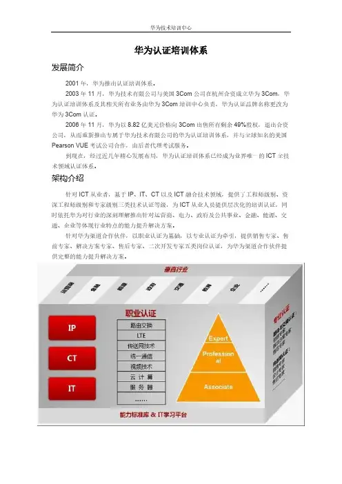 【VIP专享】华为认证培训介绍