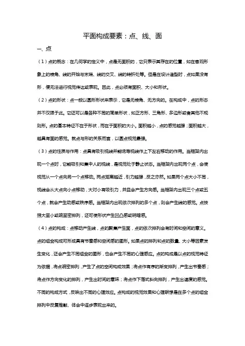 平面构成要素