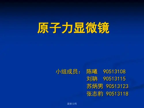 原子力显微镜培训课件-新版.ppt